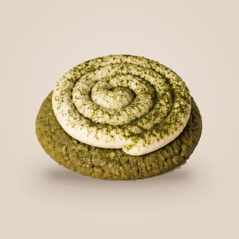 Matcha crumble cookie van Lá Sweet